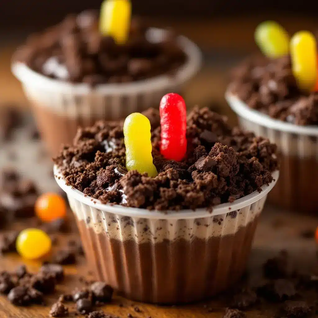 easy halloween dirt cups preparation steps