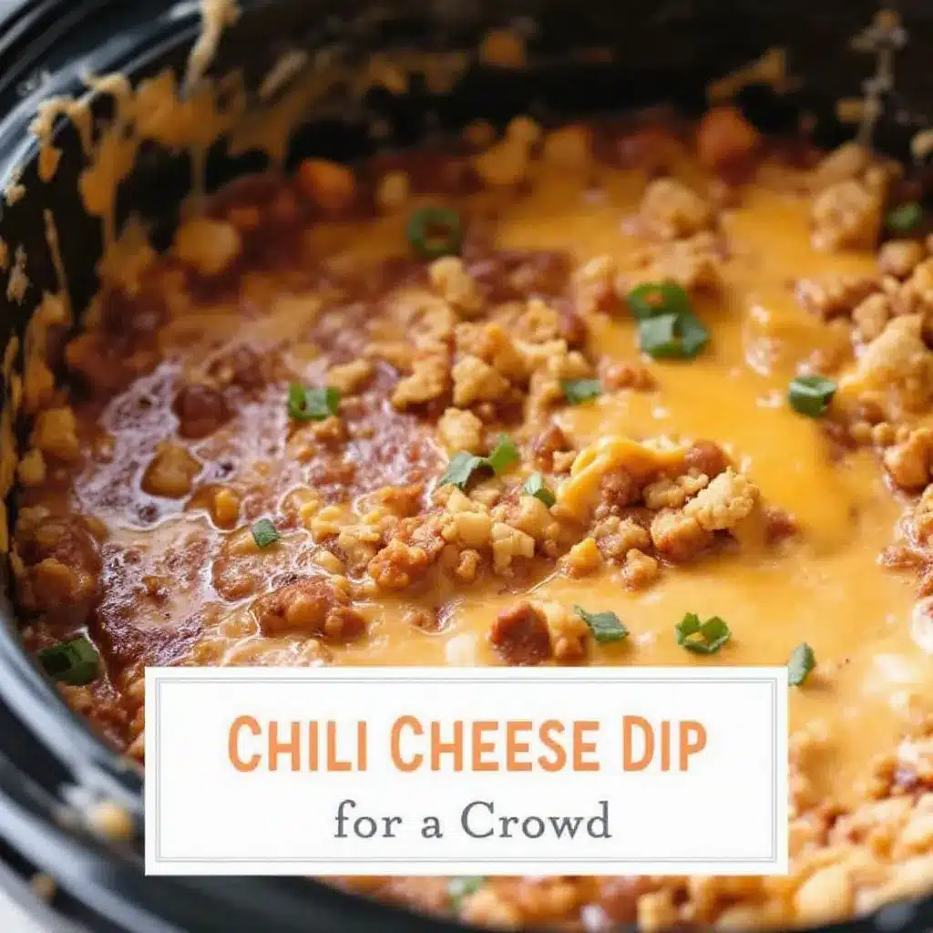 Easy Slow Cooker Chili Cheese Dip for a Crowd preparation steps