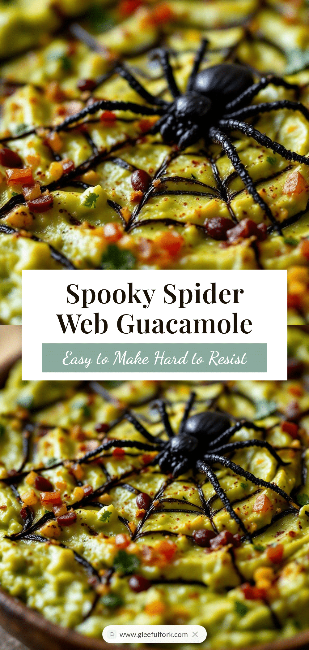 Easy Spider Web Guacamole recipe