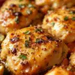 garlic butter chicken thighs - featured image