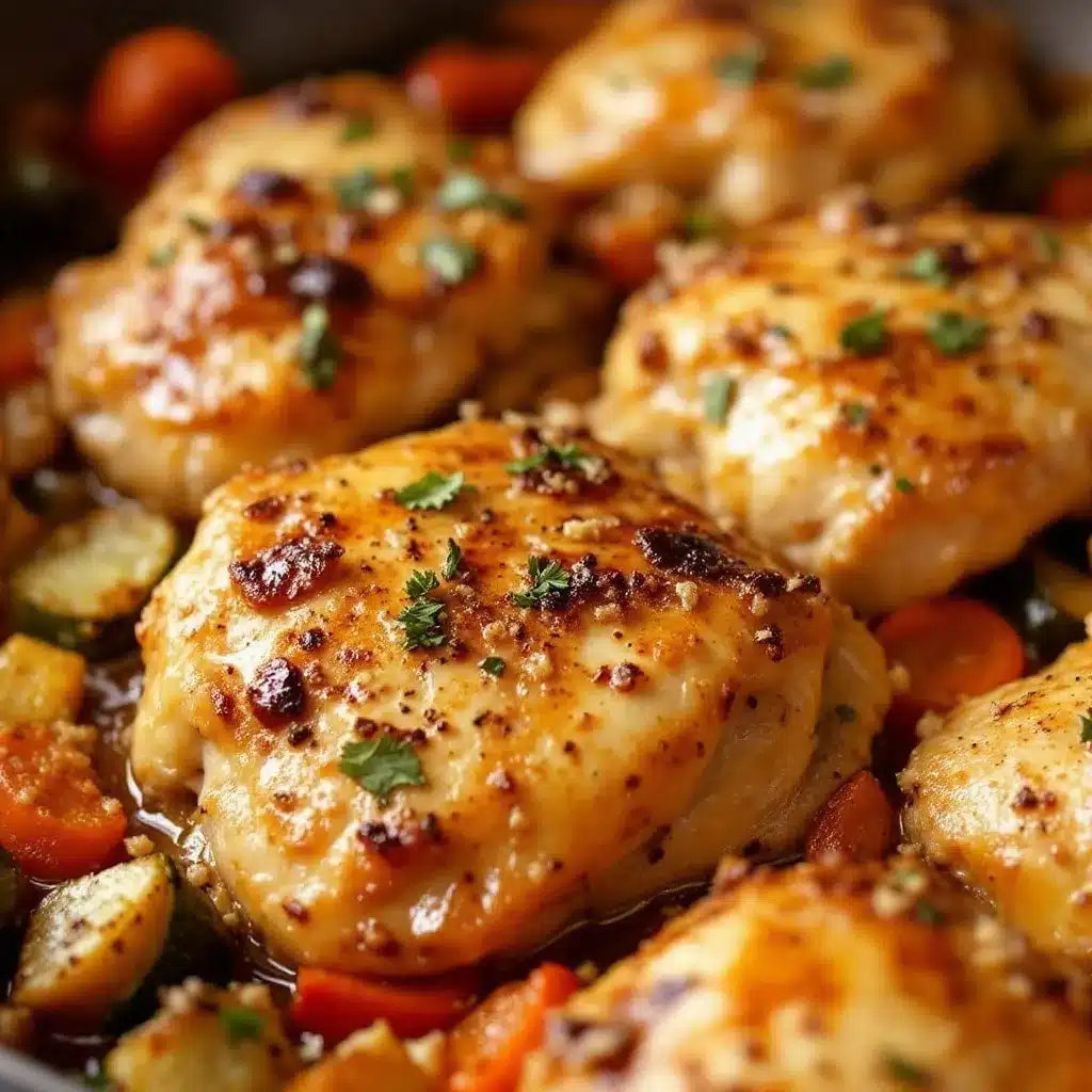 garlic butter chicken thighs preparation steps