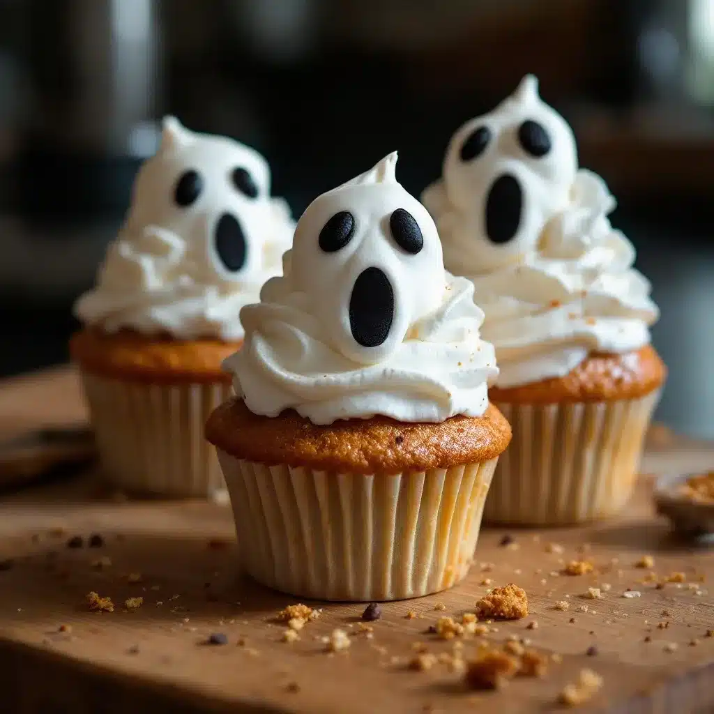 ghost cupcakes preparation steps