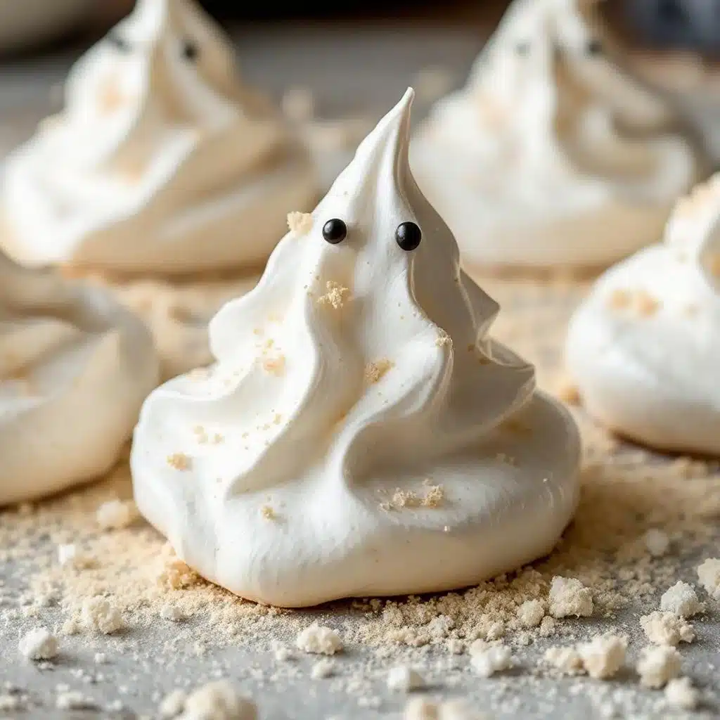 ghost-shaped meringue cookies - featured image