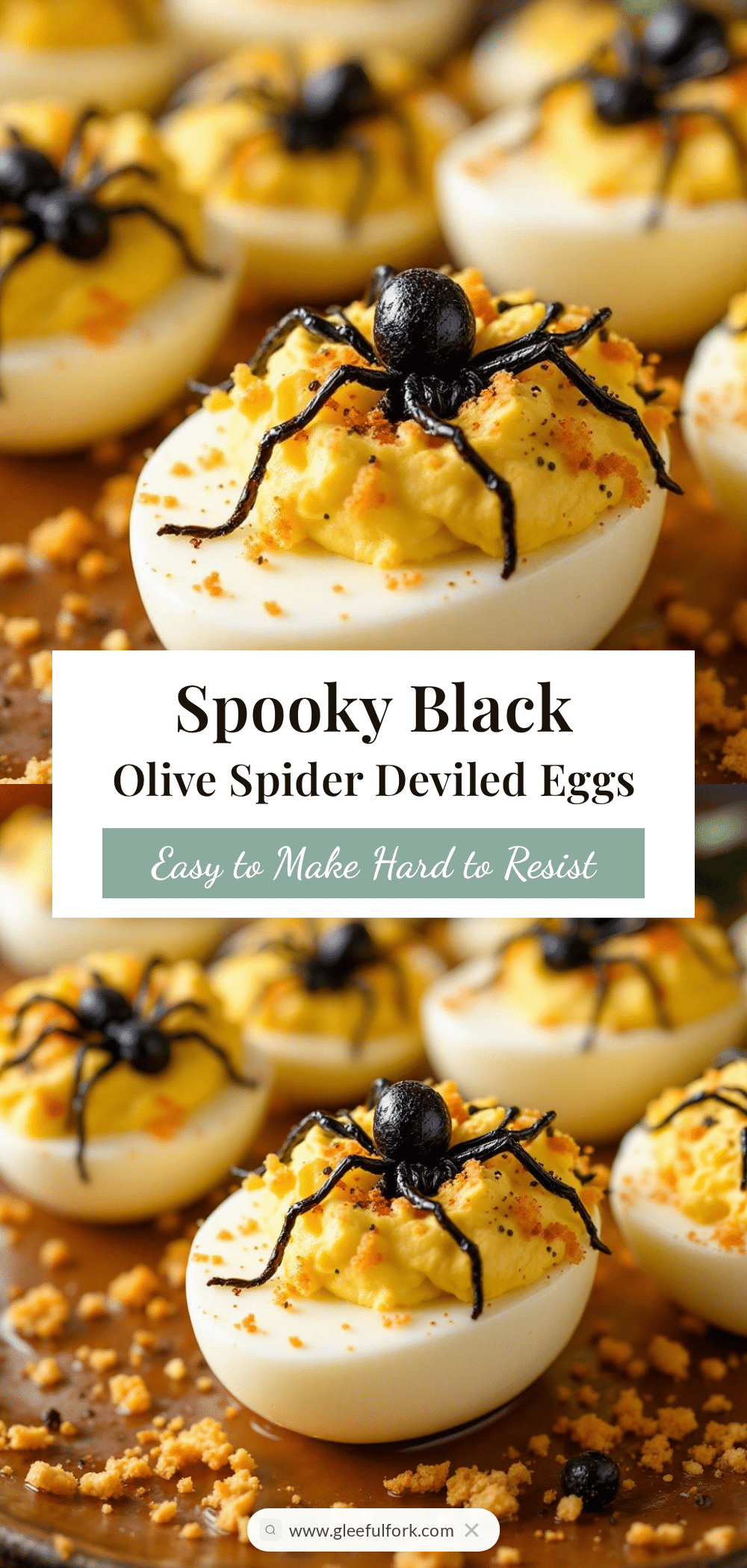 Halloween deviled eggs recipe