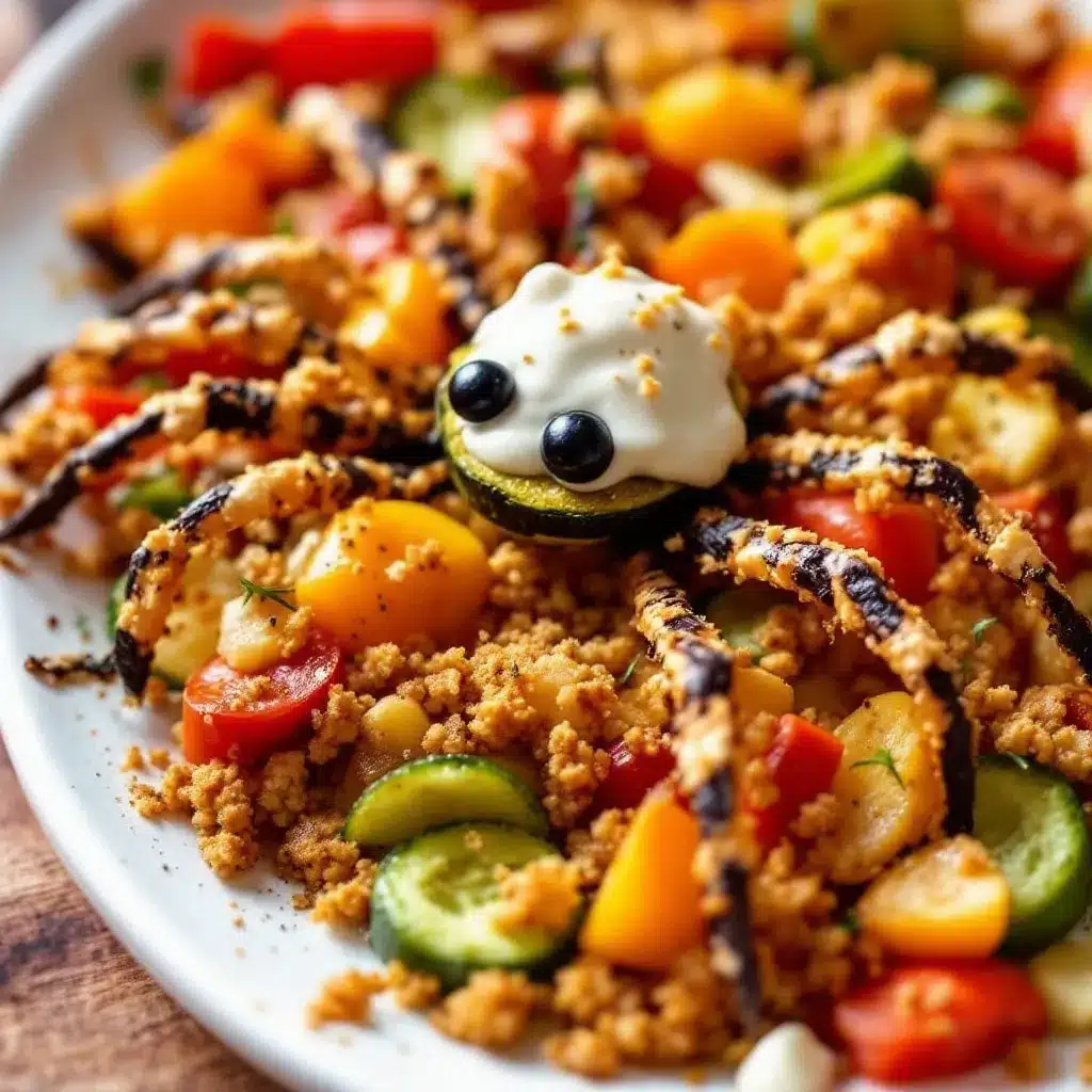 halloween veggie spider tray ranch preparation steps