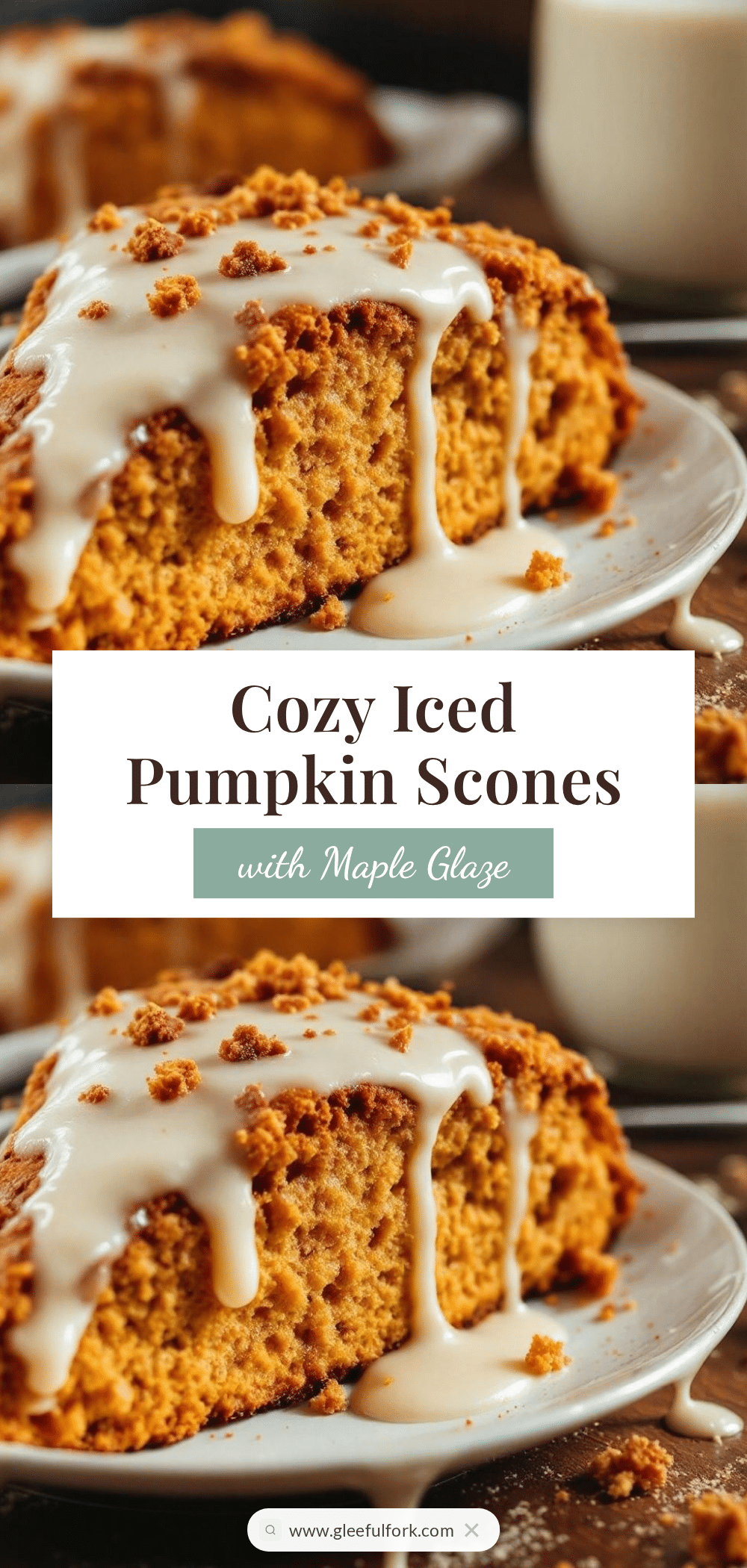 iced pumpkin scones recipe
