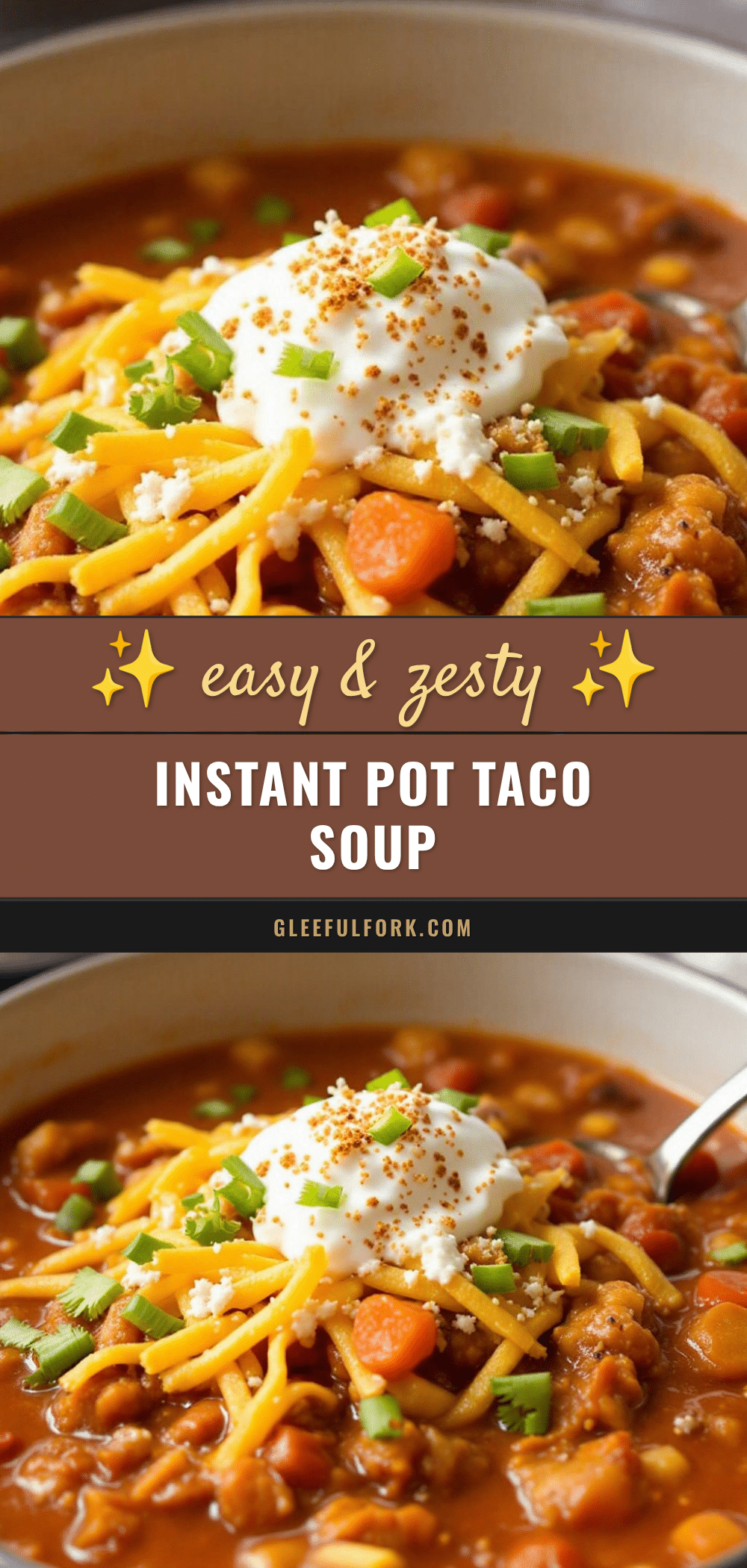 Instant Pot taco soup with ranch seasoning recipe
