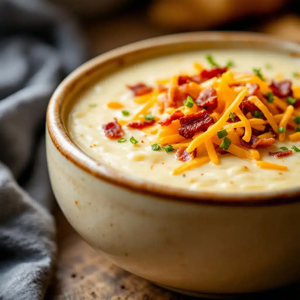 loaded baked potato soup preparation steps