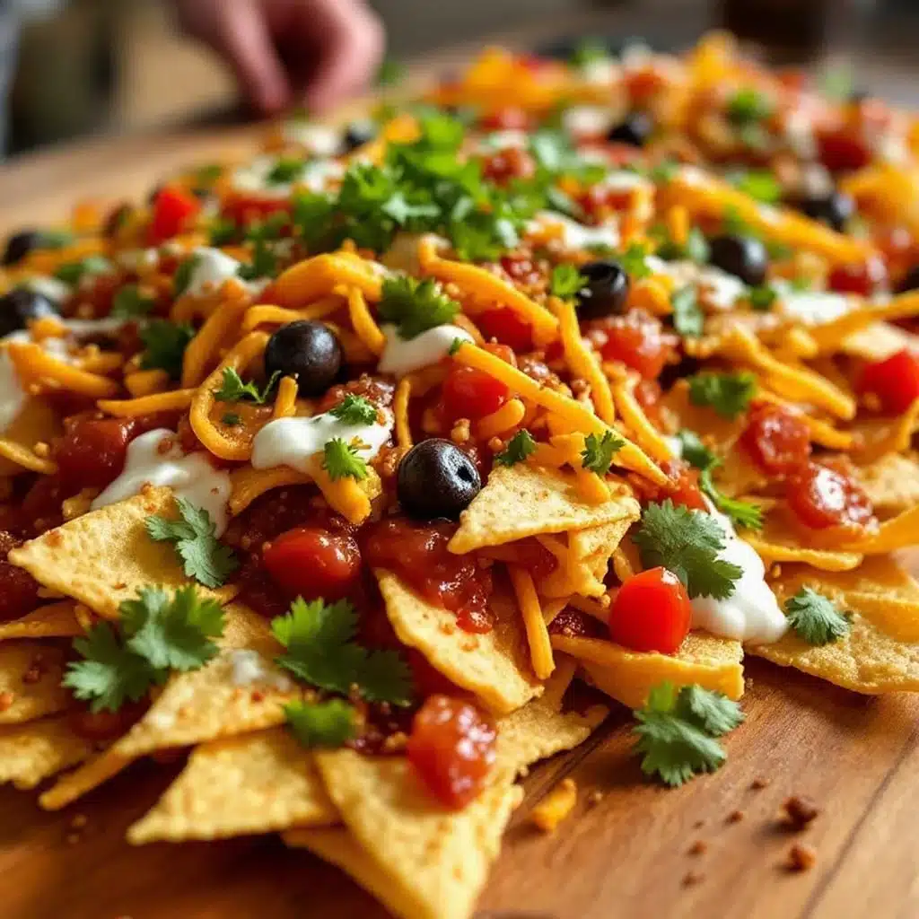 loaded nacho football board for two - featured image