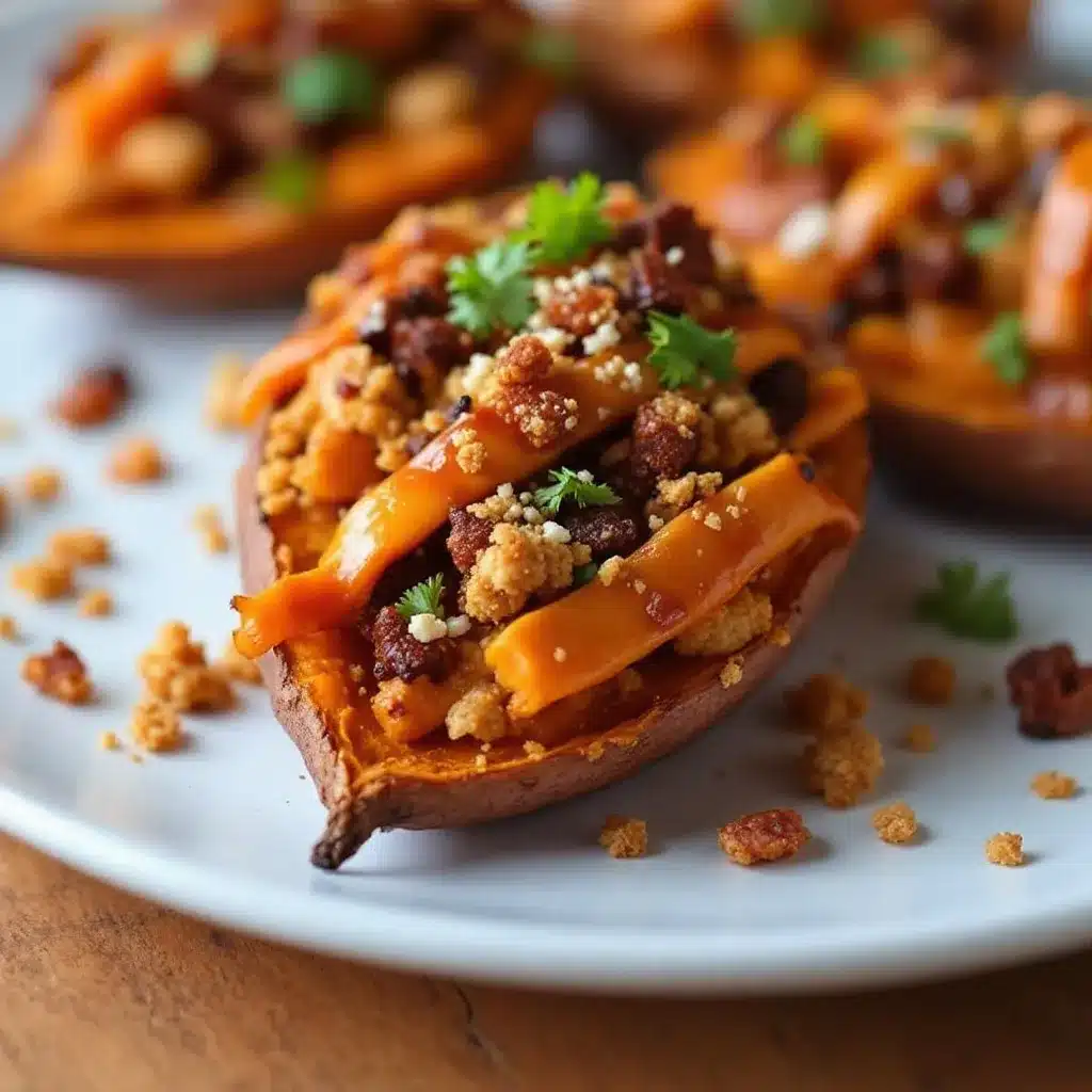loaded sweet potato skins preparation steps