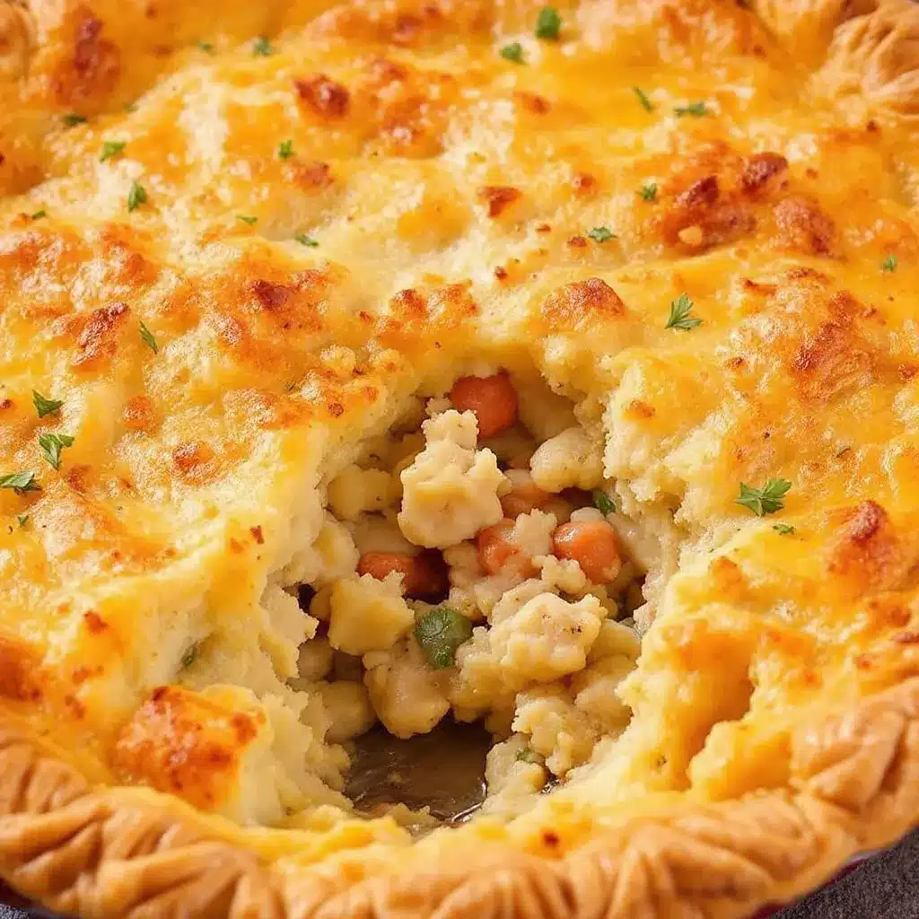 loaded turkey pot pie preparation steps