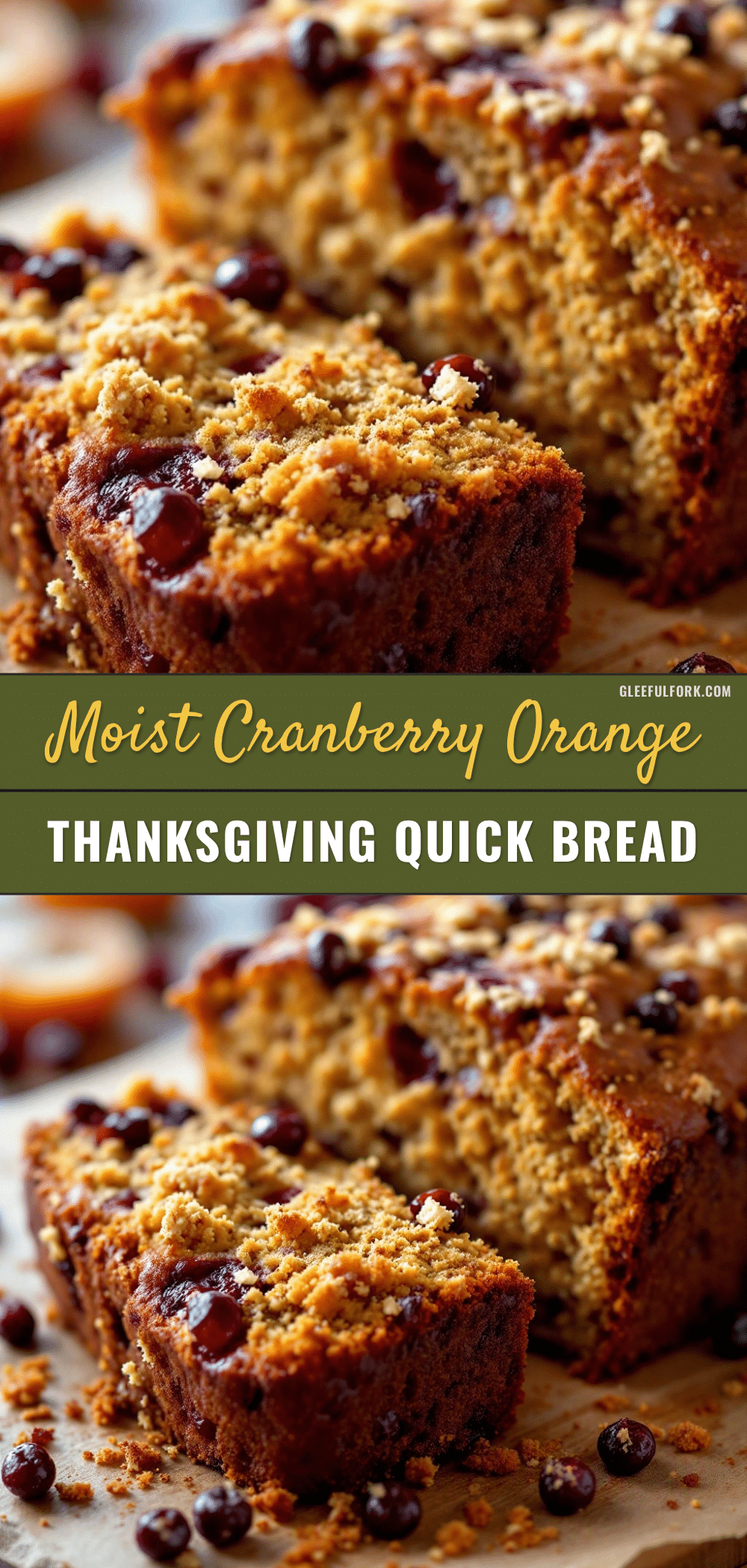 moist cranberry orange quick bread recipe
