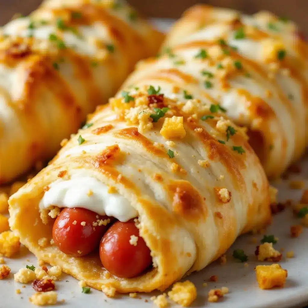 mummy hot dogs preparation steps