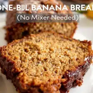one-bowl banana bread - featured image