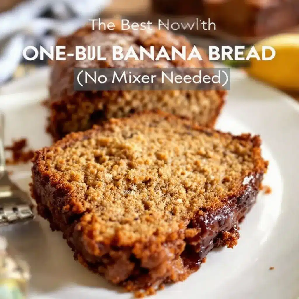 one-bowl banana bread preparation steps