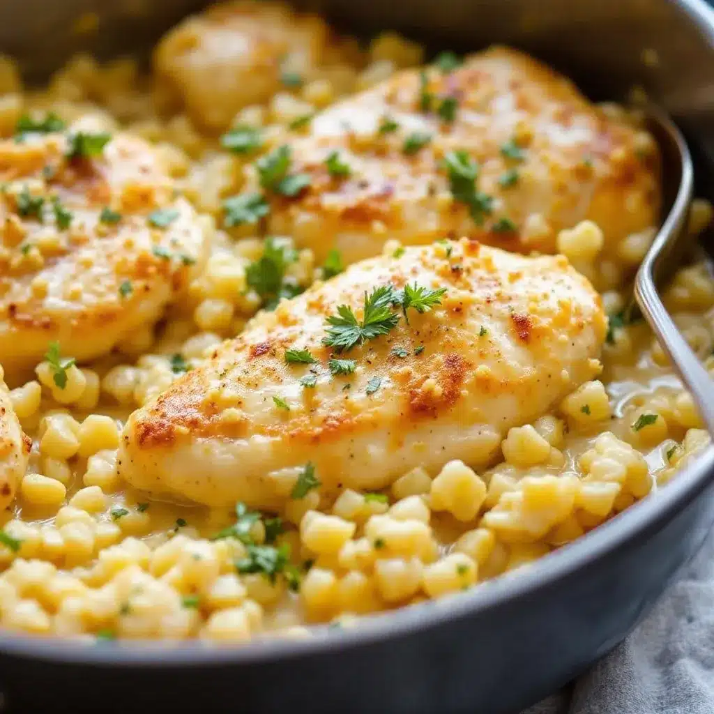 One-Pot Creamy Garlic Parmesan Chicken preparation steps