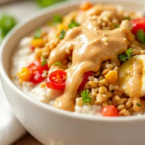 peanut butter banana overnight oats - featured image