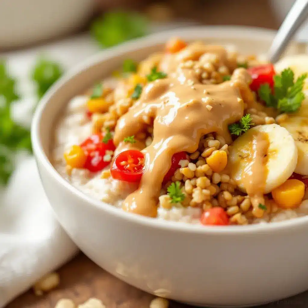 peanut butter banana overnight oats preparation steps