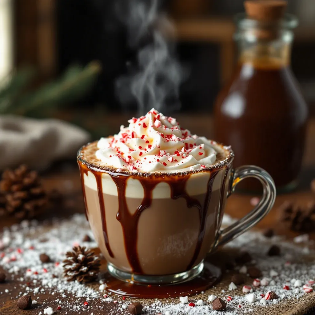 Peppermint Mocha Christmas Coffee Bar preparation steps