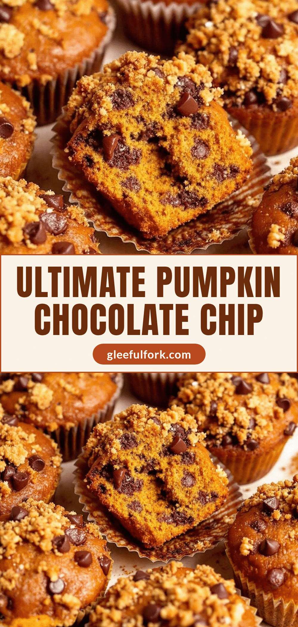 pumpkin chocolate chip streusel muffins recipe