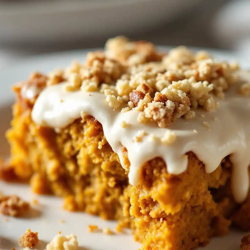 pumpkin dump cake with cake mix - featured image