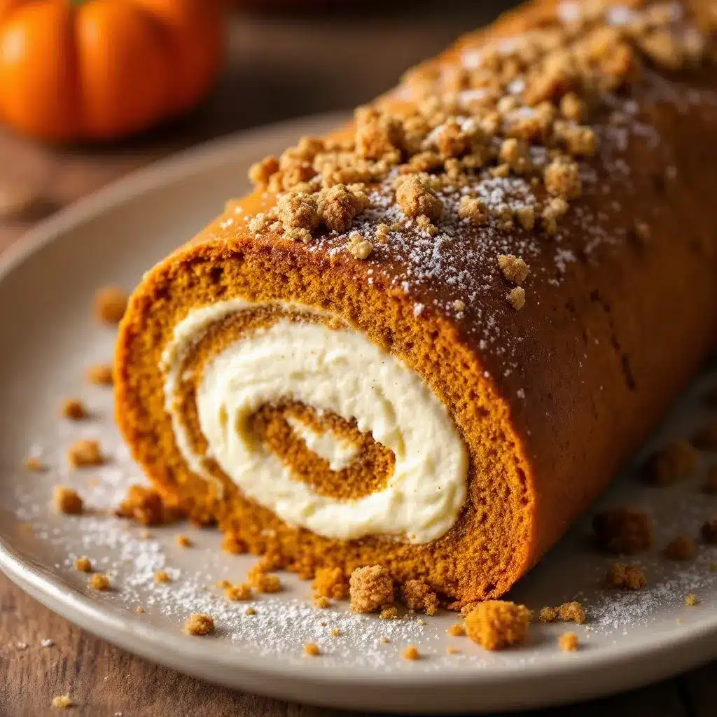 pumpkin roll preparation steps