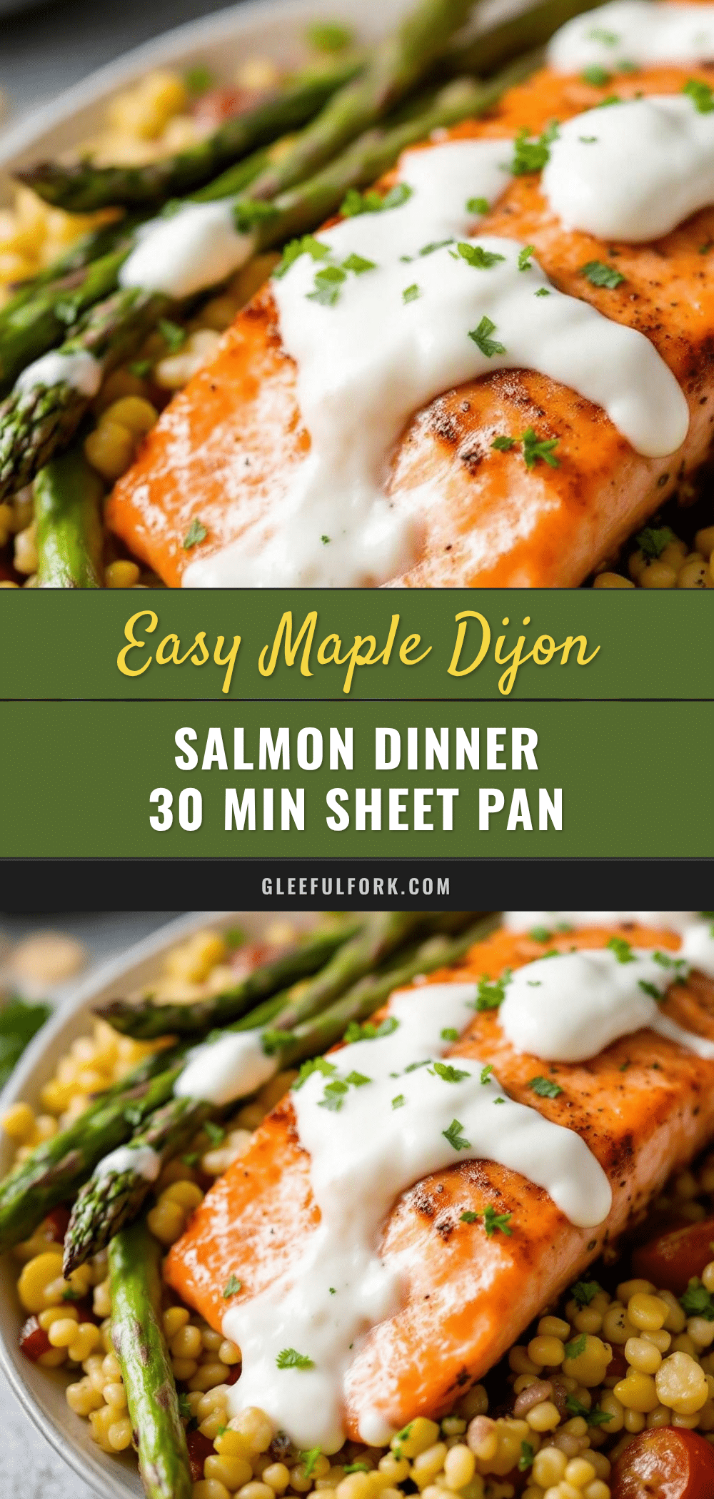 sheet pan maple dijon salmon recipe