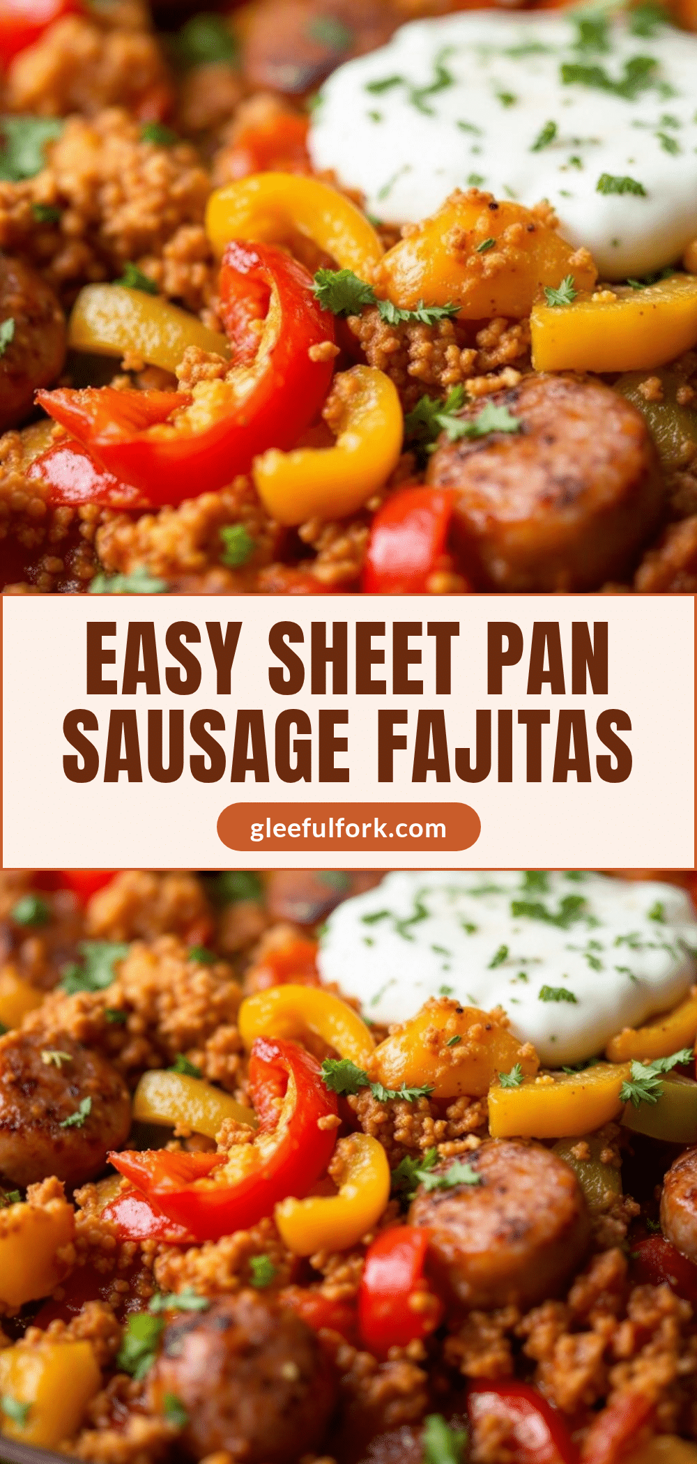 sheet pan sausage and peppers fajita dinner recipe