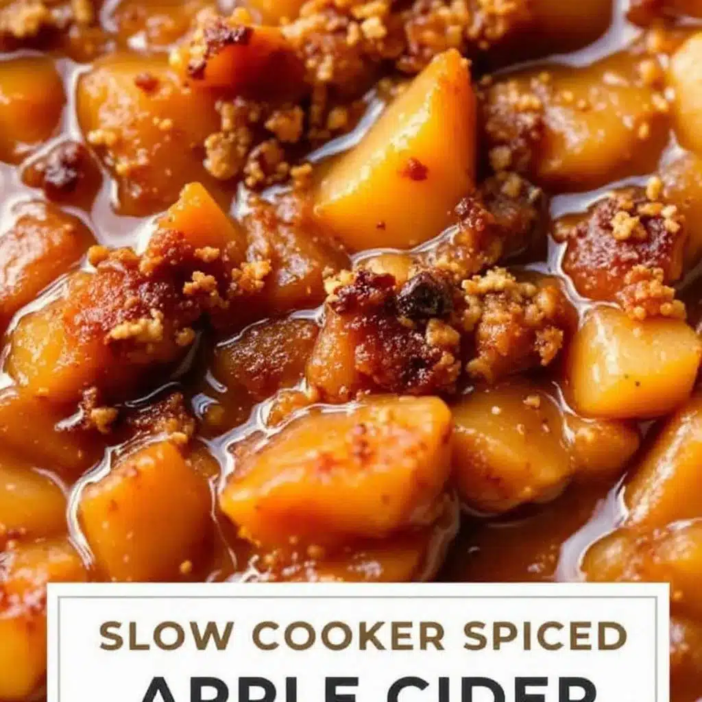 slow cooker spiced apple cider - featured image