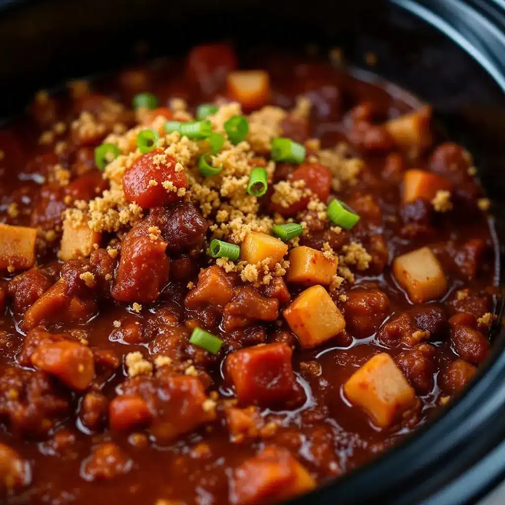 slow cooker venison chili preparation steps
