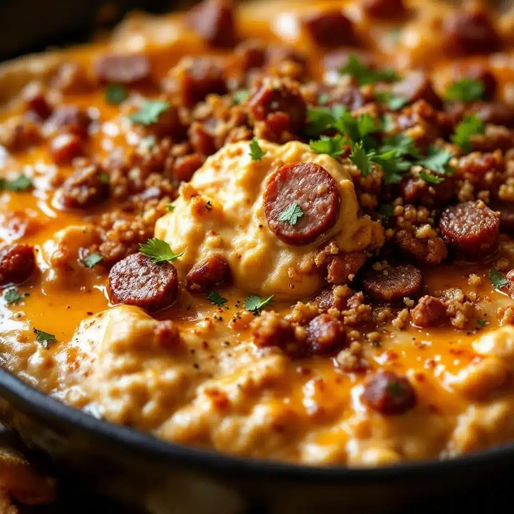smoked sausage queso dip - featured image