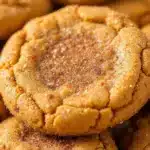 soft chewy pumpkin snickerdoodle cookies - featured image