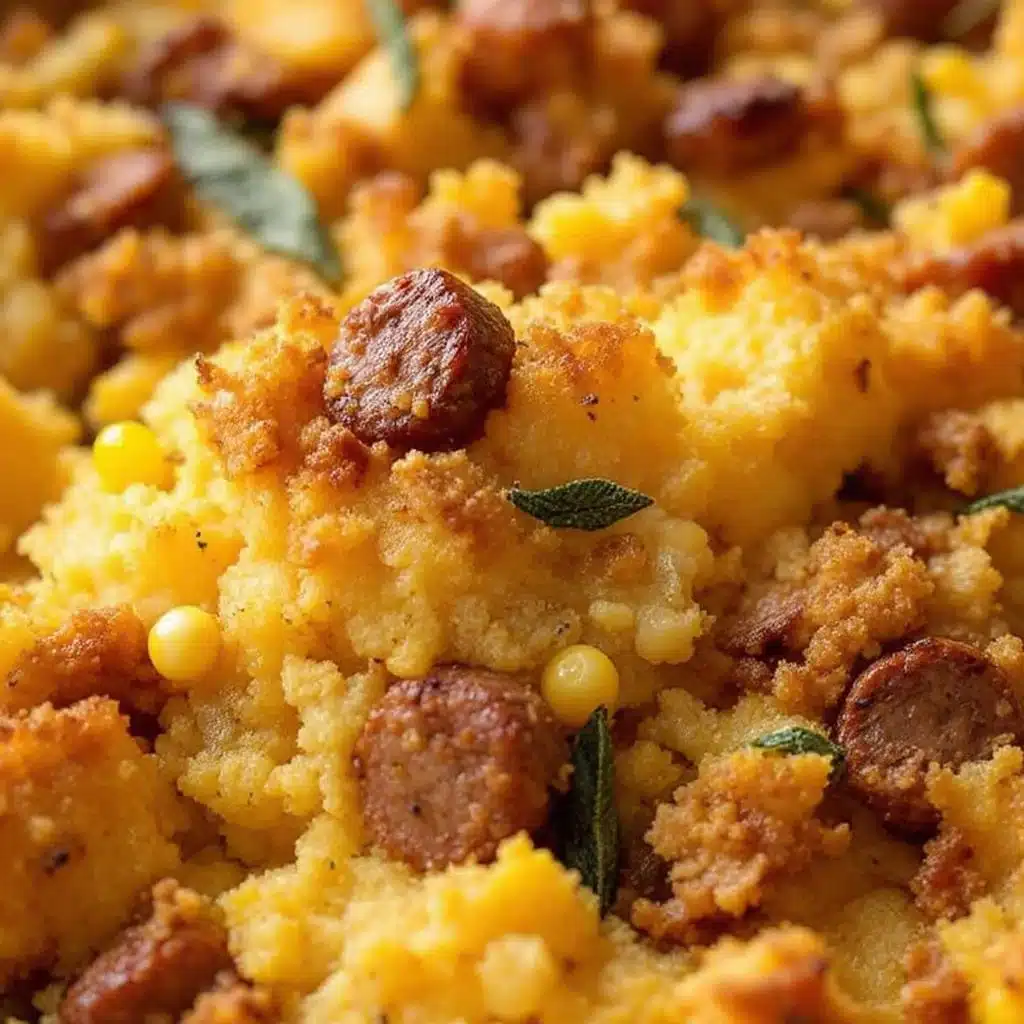 Southern Sausage Sage Cornbread Stuffing - featured image