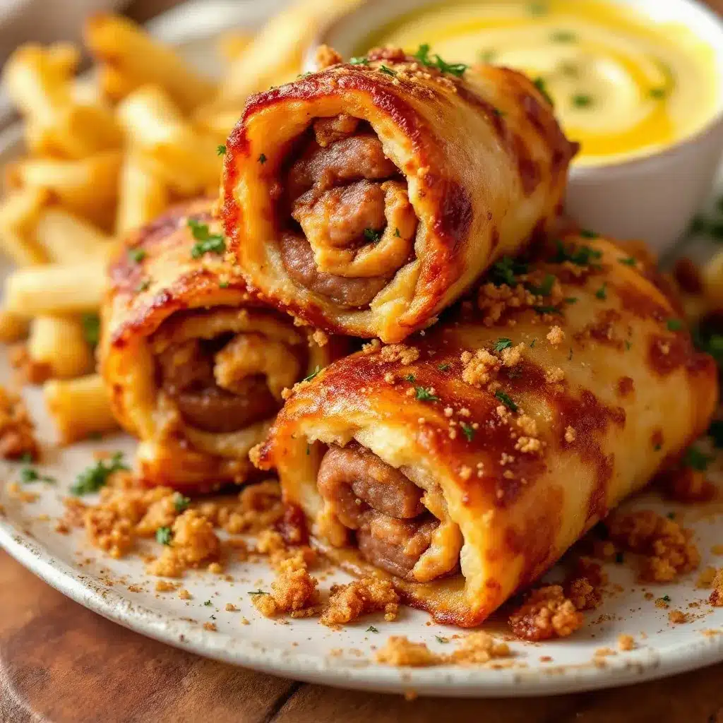 Spooky Mummy Sausage Rolls preparation steps