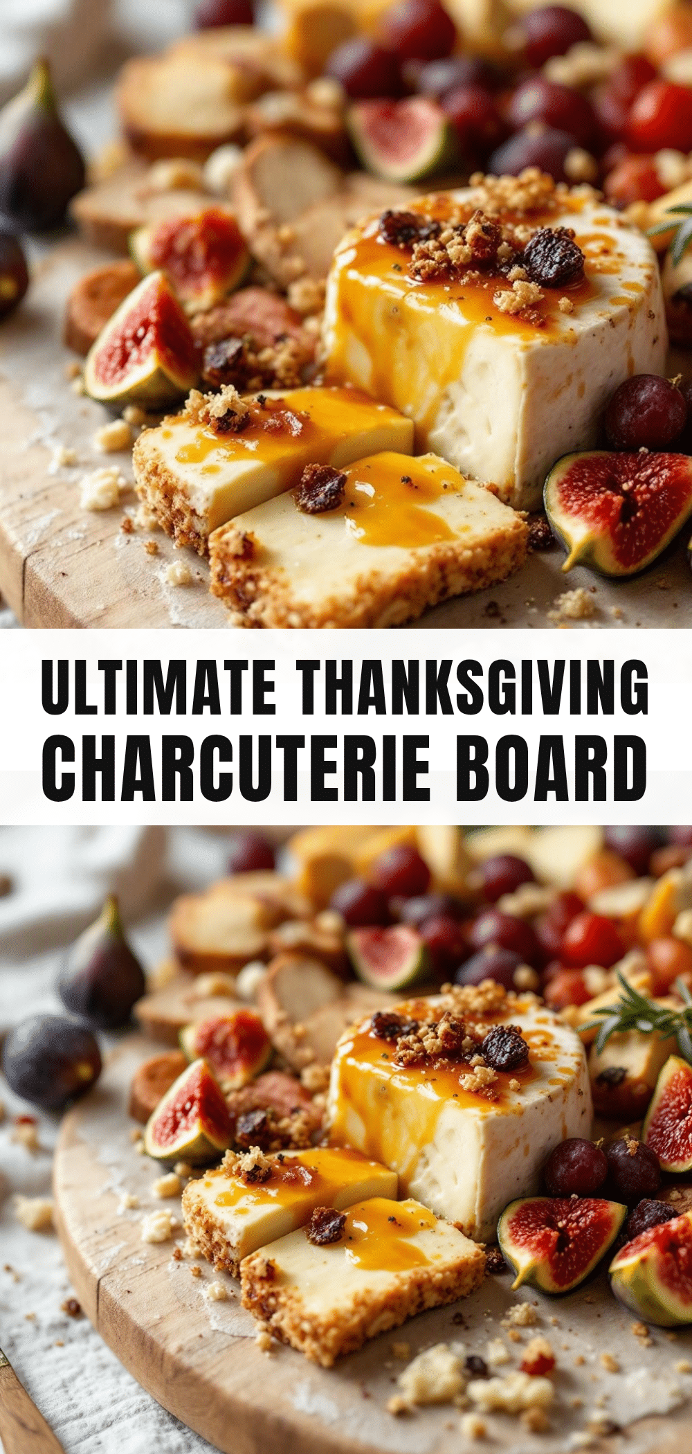 Thanksgiving Charcuterie Board with Fig & Brie recipe