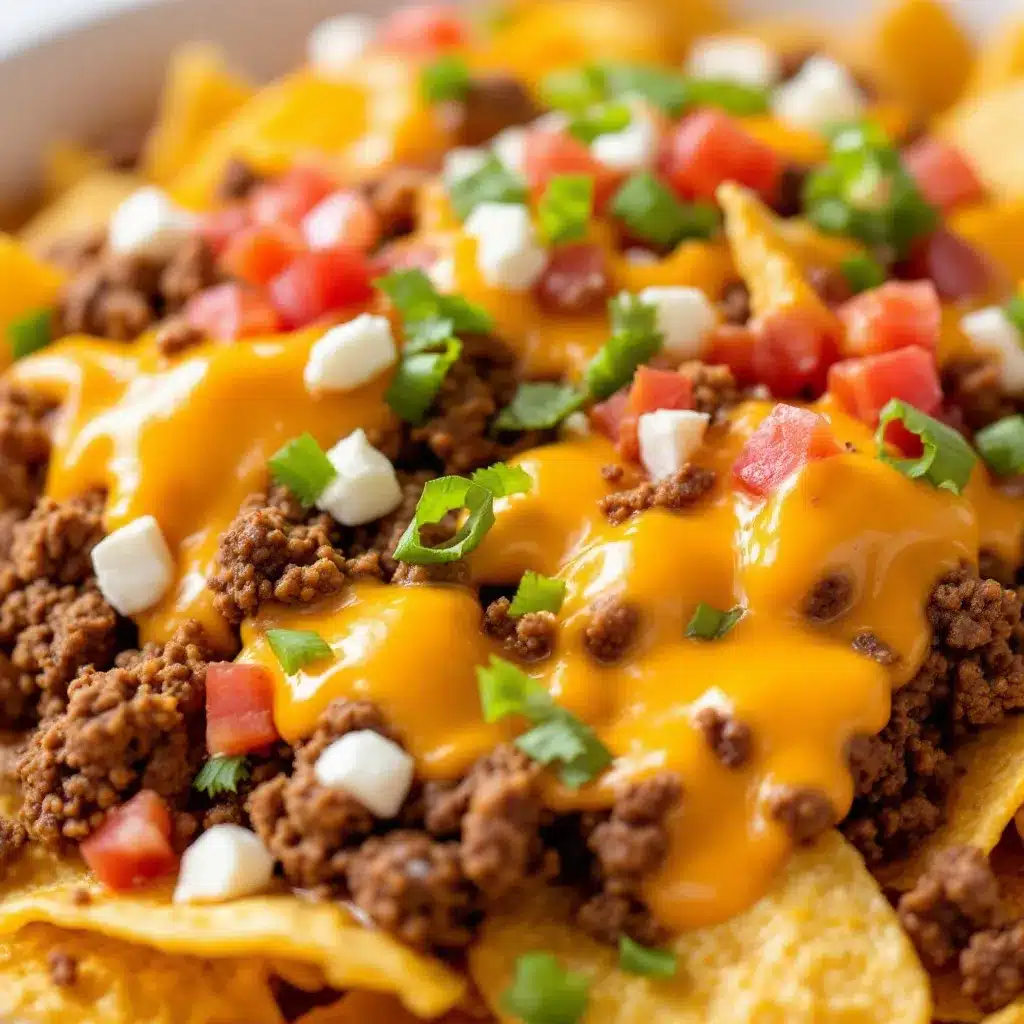 Ultimate Loaded Tailgate Nachos preparation steps